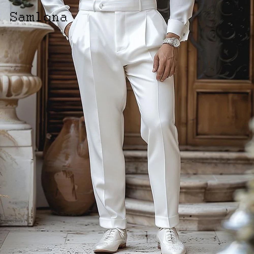 2025 Men's Plus Size Suit Pants – Elegant Naples Style