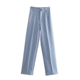 Women Office Straight Pants
