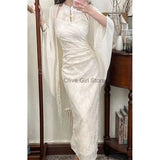 Women Qipao Two Piece Dress Set