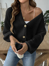 Women Short Knit Casual Cardigan