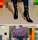 Women Pole Knee High Designer Boots – Sexy Leather High Heel