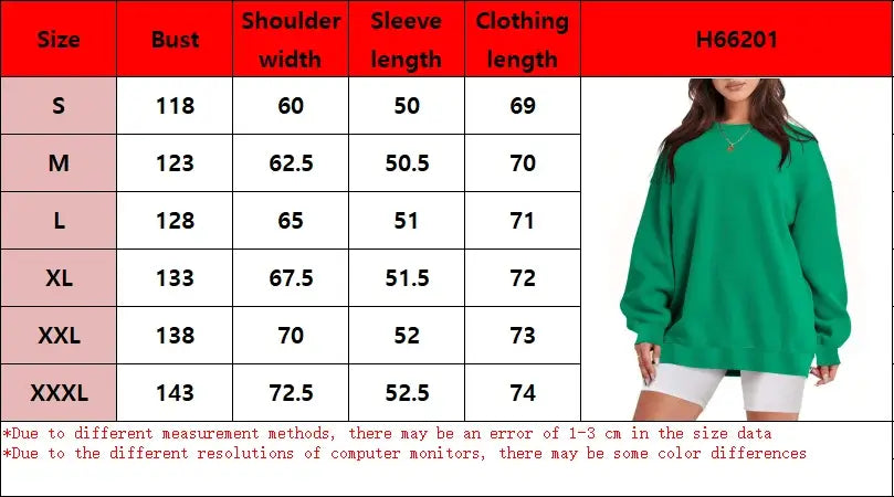 Women Oversized Pullover Sweatshirt Casual Street Top