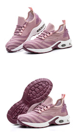 Women Safety Shoes Pink Steel Toe Sneakers