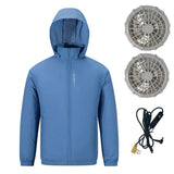Men Cooling Fan USB Cotton Jacket