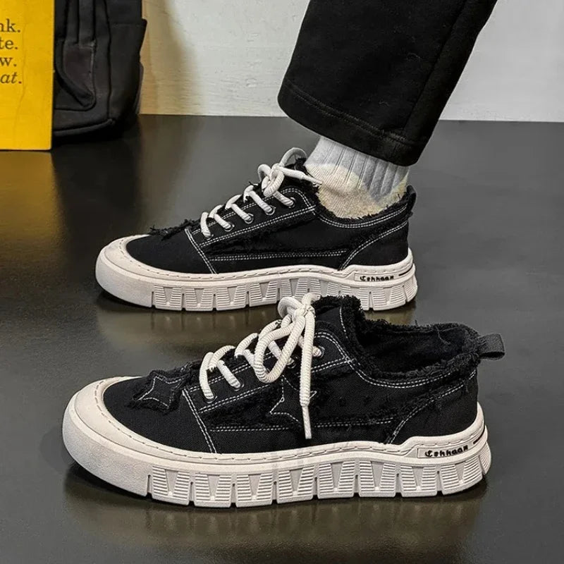 Men’s Canvas Flat Low-Top Shoes