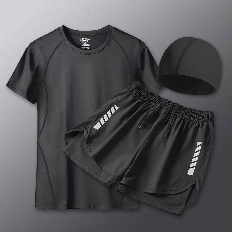 Men Swimwear Set Beach Surf Suit