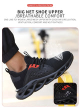Women Safety Shoes Large Size Steel Toe Sneakers