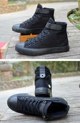 PureStep™ Men’s White High-Top Canvas Sneakers