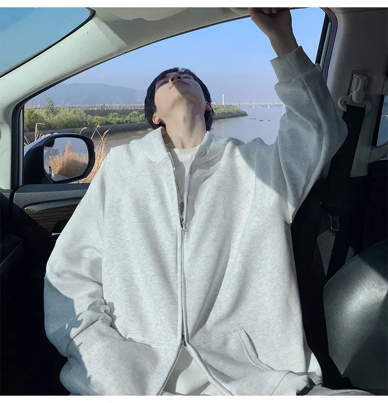 Plus Size Men’s Zip-Up Hoodie