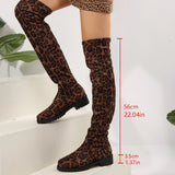 Women Over Knee Boots – Elegant Low Heel Plus Size