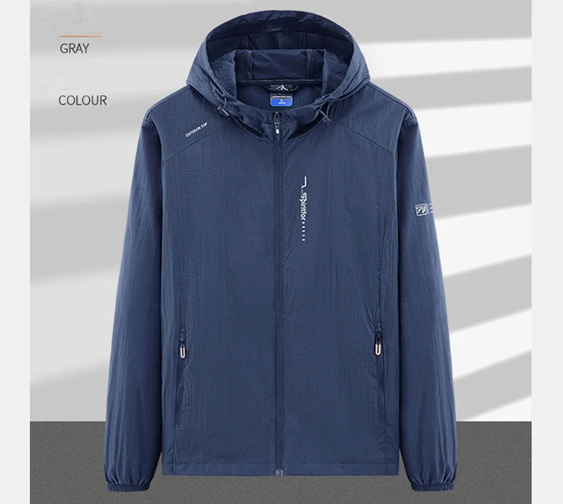 Men Ultra Light Quick Dry Hiking Jacket