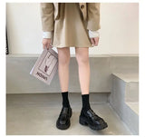 Women’s Office Black Loafers Low Heel Shoes