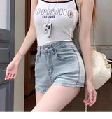 BowPop™ – Summer Hot Girl Denim Shorts (Hip Wrap, High Waist Fit)