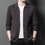 Men V-Neck Cardigan Sweater