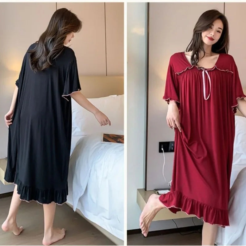 Women Extra Large Loose Sleep Dress