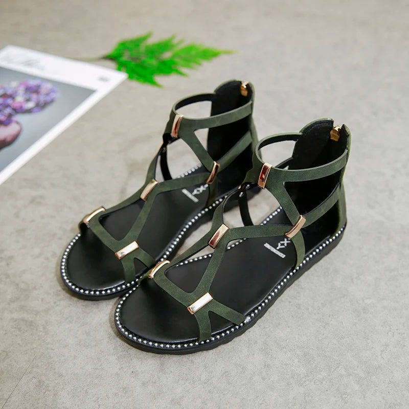 Women Soft Sole Flat Sandals Lightweight Shoes