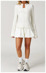 Women's Standing Collar Long Sleeve Yoga Jacket – Summer Training Top