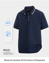 Men Oversize Cotton Golf Polo Shirt