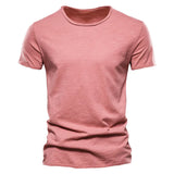 Men Cotton O-Neck Summer T-Shirt