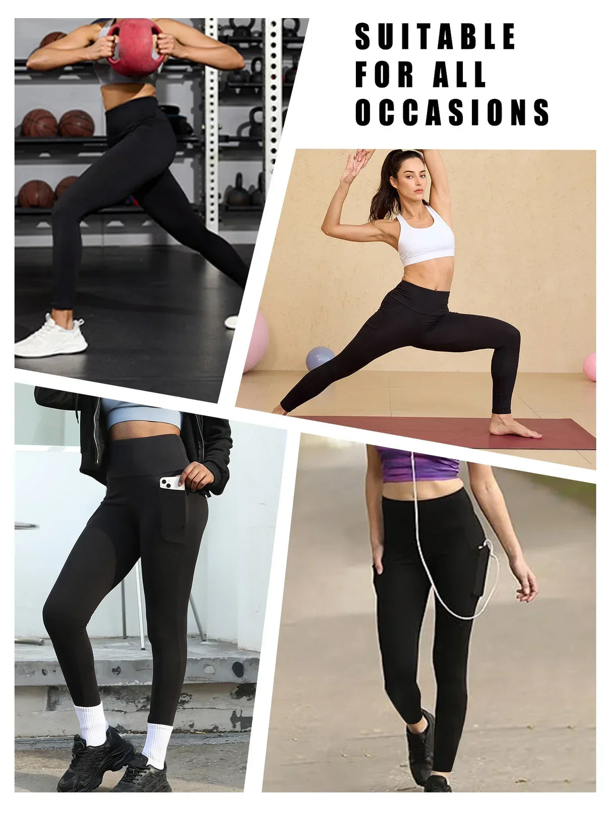 3-Pack Super Soft Women's Yoga Leggings – High Waisted Tummy Control Pants