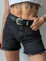 Women's Blue Casual Denim Shorts