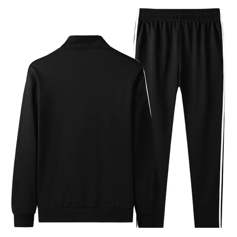 Men's Plus Size Tracksuit – 2 Piece Gym Set