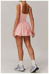 Women Tennis Skirt Yoga Jumpsuit