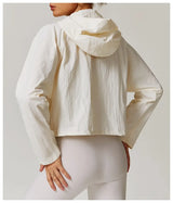 Women Quick Dry Hooded Sports Jacket