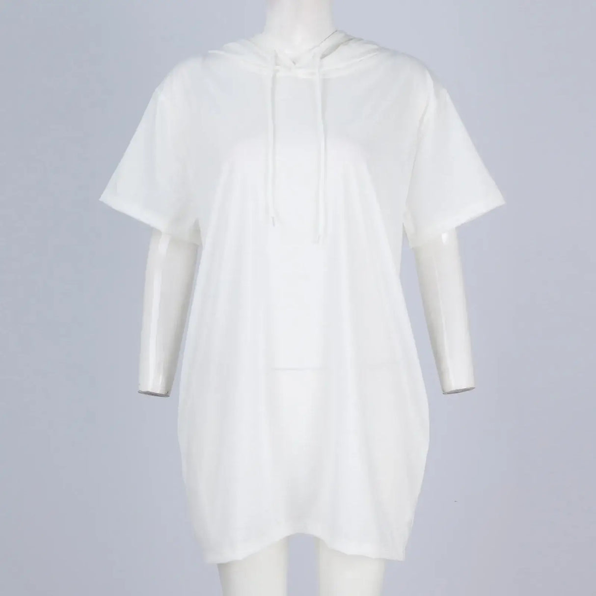 Women Oversized Short Sleeve Hoodie