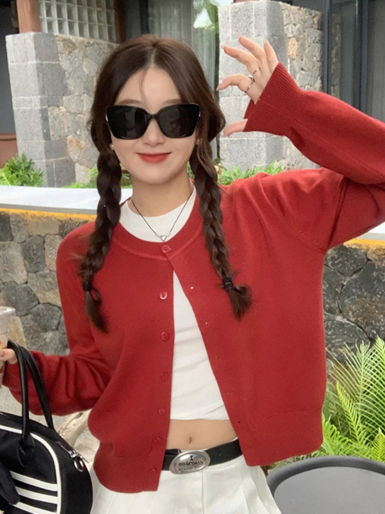 Women's Long Sleeve Knit Cardigan