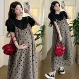 Summer Maternity Two-Piece Skirt Set