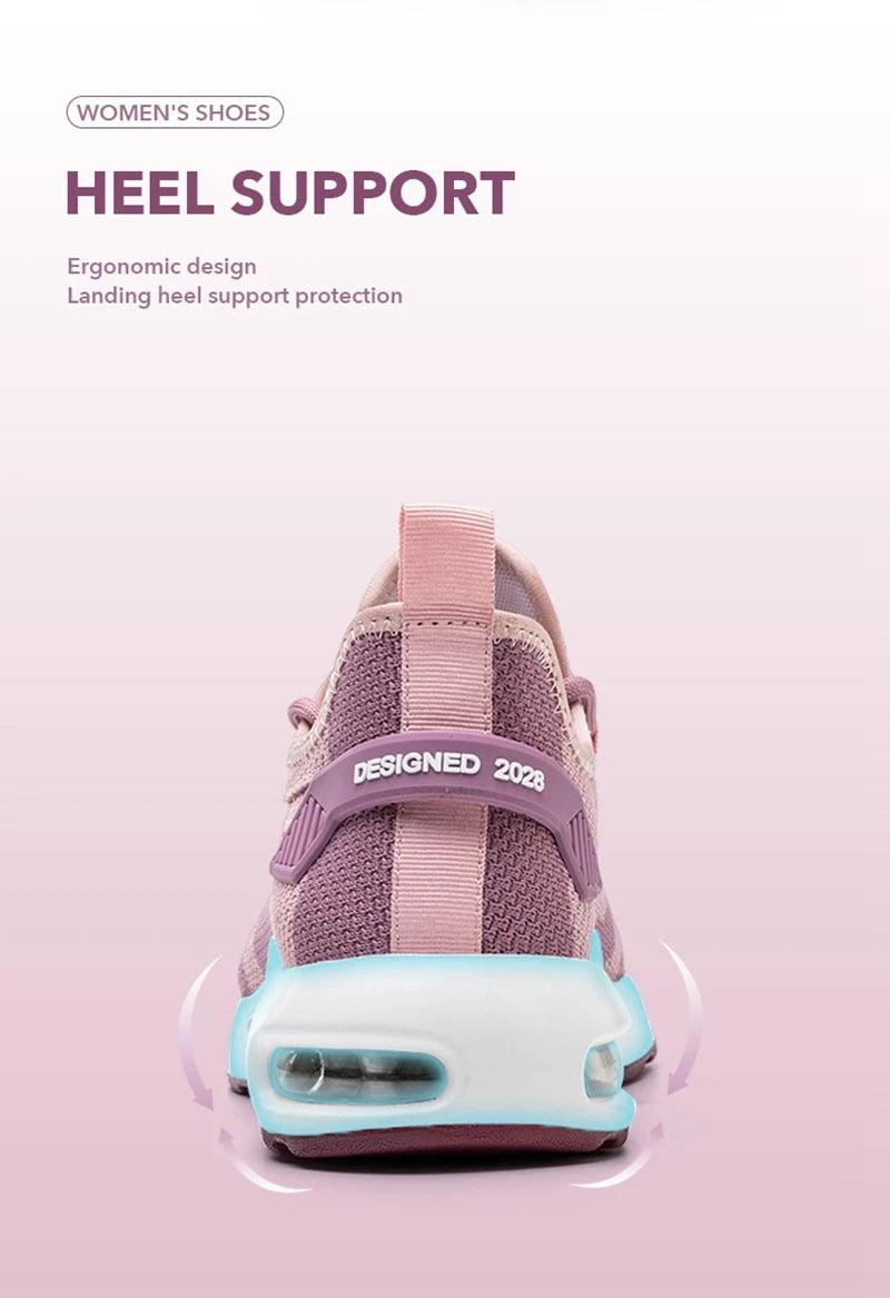 Women Safety Shoes Pink Steel Toe Sneakers