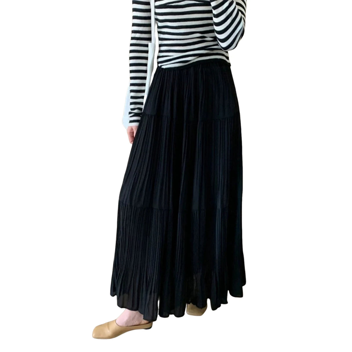 Women Boho Print Maxi Skirt