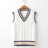 Men Sleeveless V-Neck Sweater Vest
