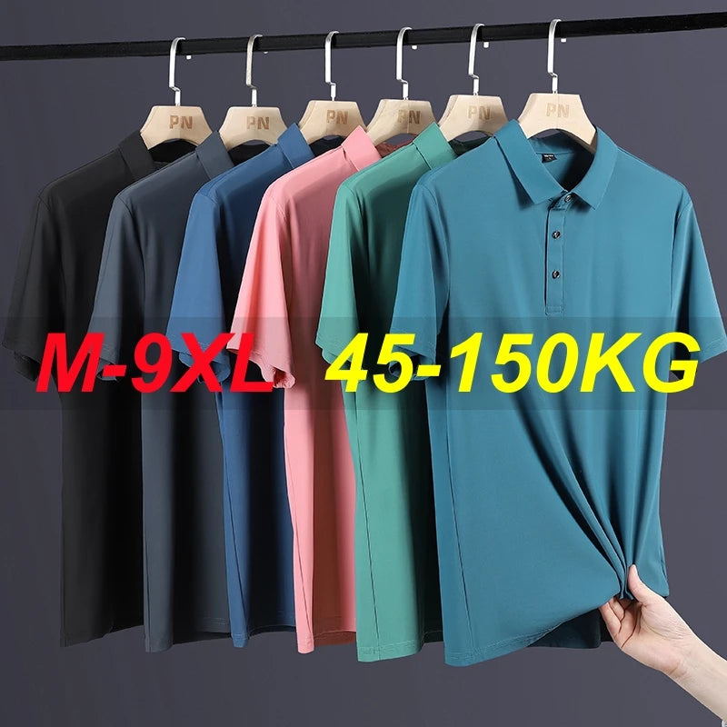 Men Oversize Quick Dry Polo Shirt