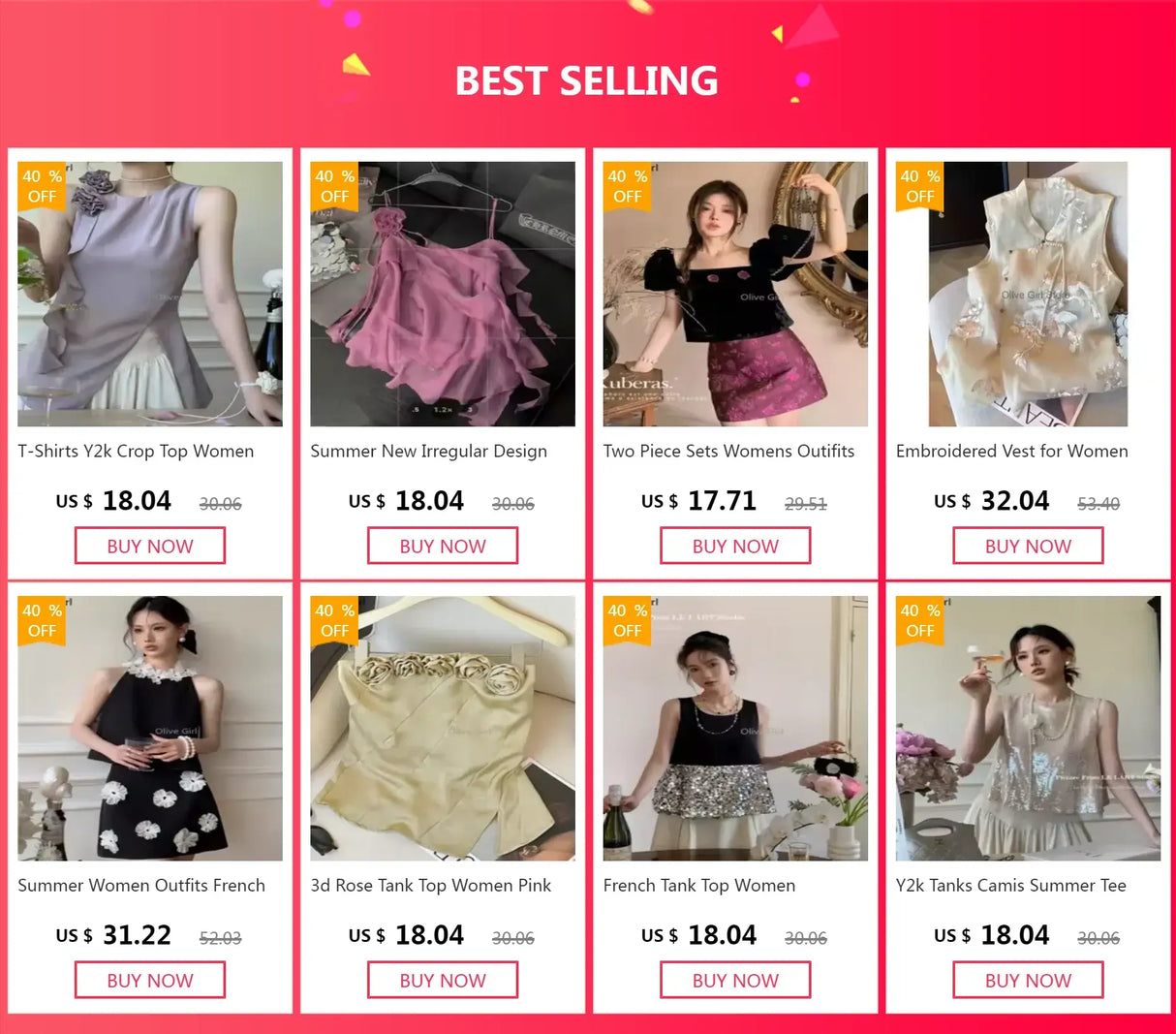 Women Qipao Two Piece Dress Set