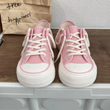 Women Canvas Sneakers Non Slip Lace Up Flats