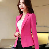 Women Classic Work Blazer Jacket