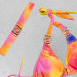 Rhinestone Push-Up Bikini