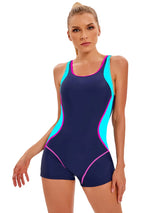 Women Patchwork Plus Size Swimsuit