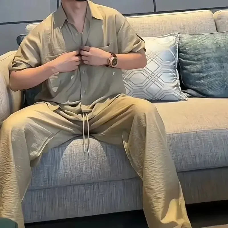 Men Nylon Two-Piece Set