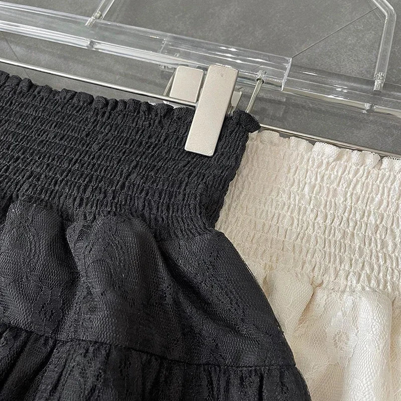 Women Ruffle High Waist Skirt