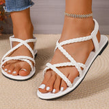 Women Elegant Flat Sandals Summer Footwear