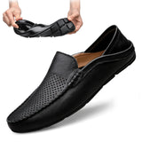Men Italian Style Leather Moccasins