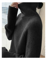 Women's Loose Turtleneck Cashmere Sweater