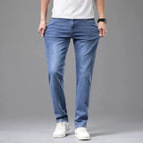 Men Grey Stretch Jeans