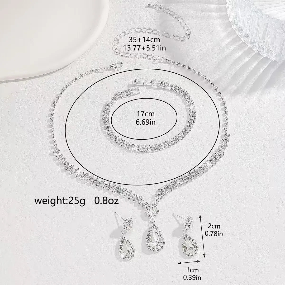 Women’s 3-Piece Bridal Jewelry Set