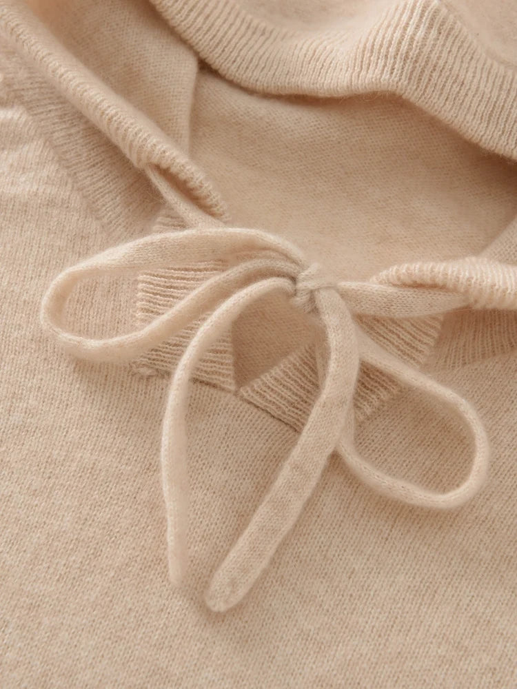 Women's 100% Cashmere Hooded Sweater