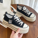 Women Canvas Shoes Lace Up Sport Sneakers