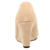 Classic Pointed Wedge Pumps – Black Faux Suede 2025